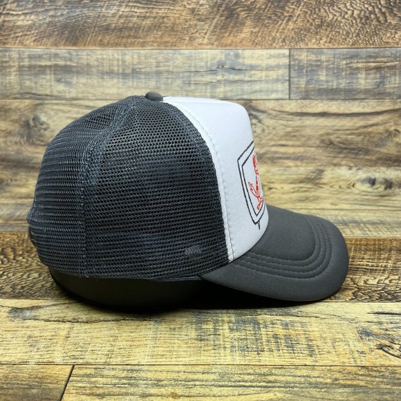 Baltimore Orioles Mens Trucker Hat Gray Snapback Channel 13 Vintage Baseball Cap - Picture 4 of 8